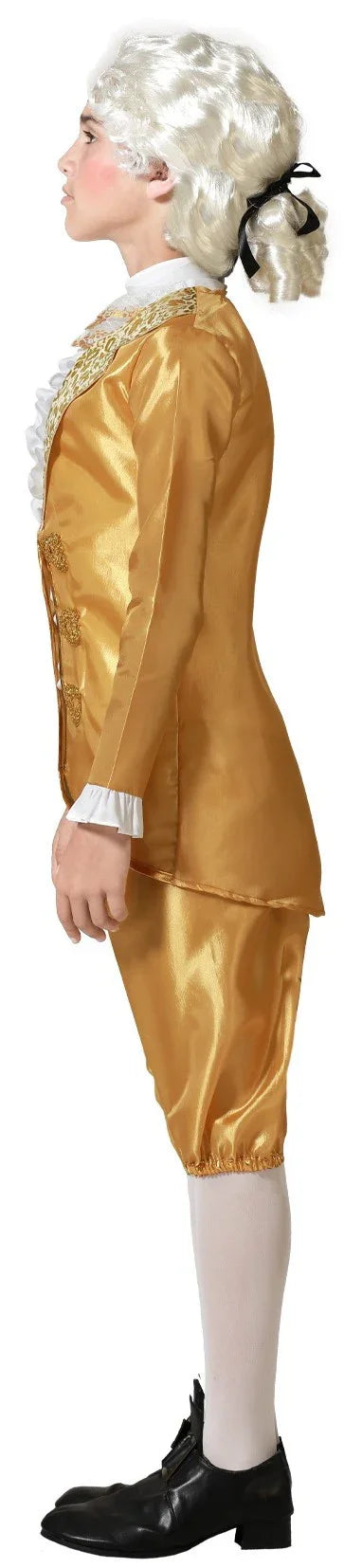 Disfraz de Cortesano Barroco Dorado para Niño Venecianos y de Época Infantiles Atosa